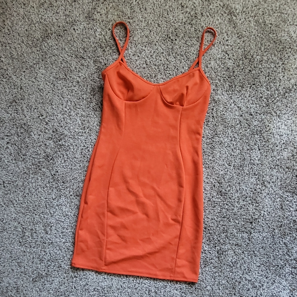 Orange Mini Dress